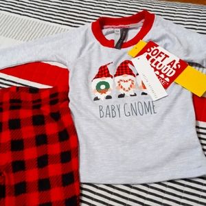 💚 Jacklyn Intimates 2pc Multicolor Christmas Top/Pants Pajama 18M